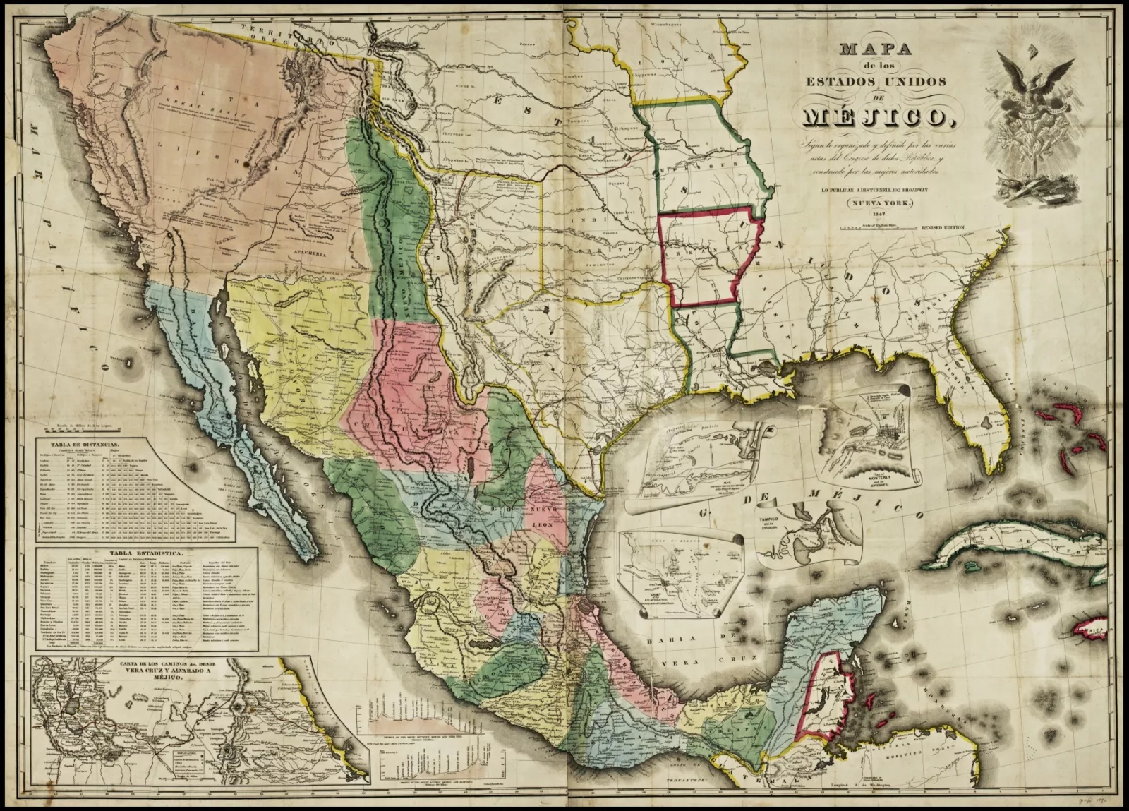 Exploring 19th Century Mexico: Unveiling the Historical Landscape through Maps