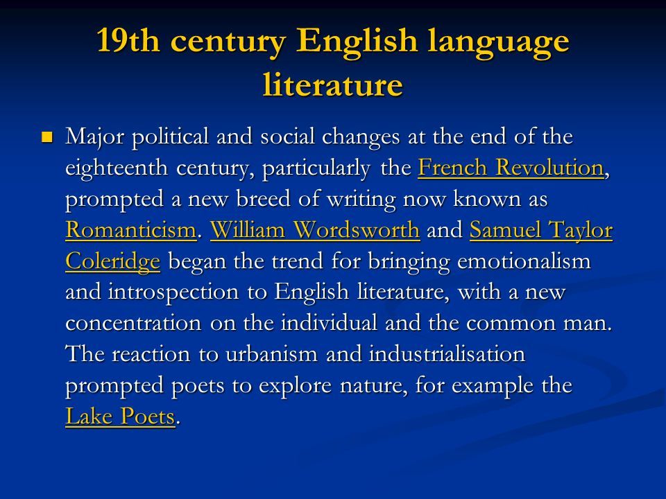 Exploring the Distinct Characteristics of 19th Century English Literature