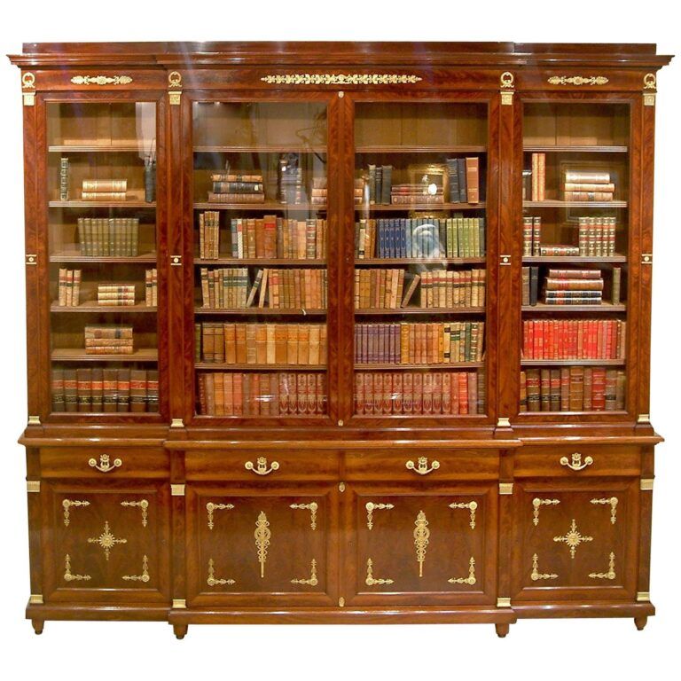Exploring The Exquisite Craftsmanship Of Mahogany Bookcases In The 19th Century