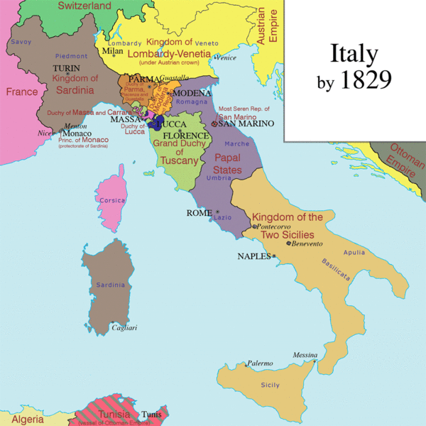 Exploring the Fascinating Map of 19th Century Italy: A Journey through Time and Geography