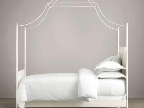 Restoring Authenticity: Exploring the Exquisite 19th Century Canopy Bed by Restoration Hardware