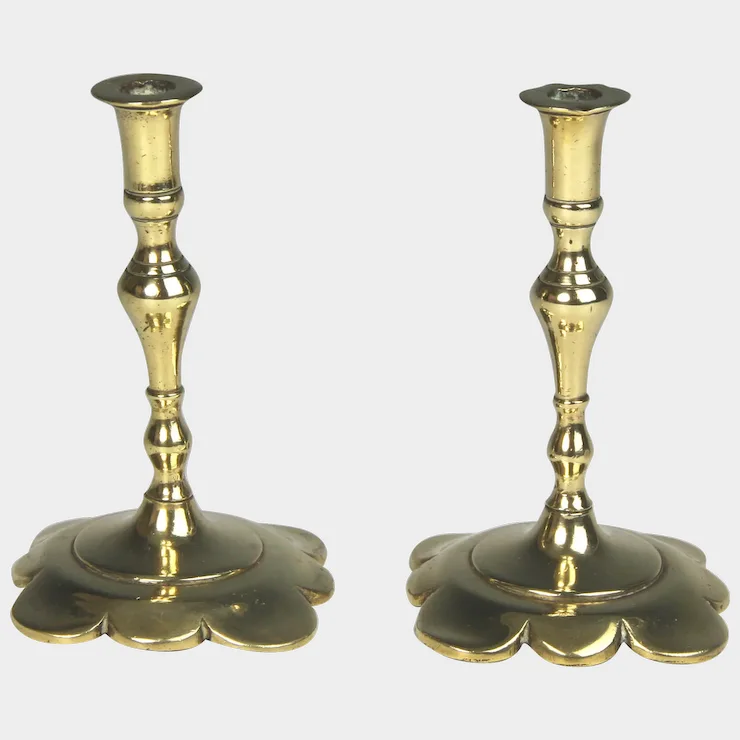 Shining Through Time: Exploring the Allure of 19th Century Brass Candlesticks