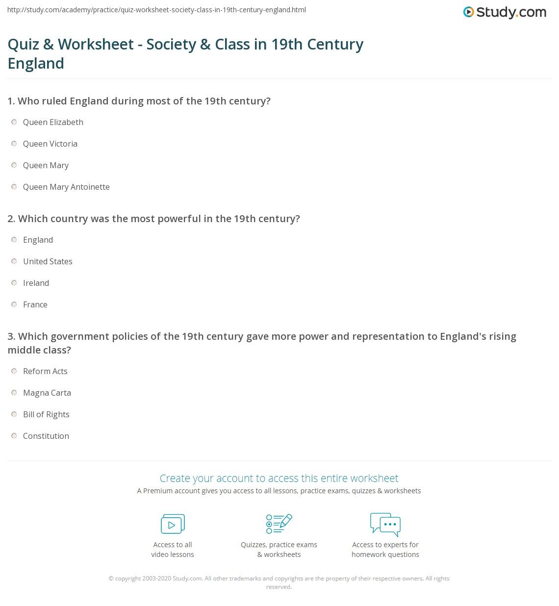 Test Your Knowledge: 19th Century Quiz